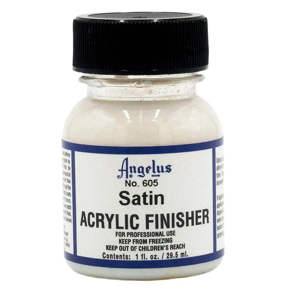 Angelus Leather Articles Shiny Glossy Acrylic Finisher 1 Oz Satin 1