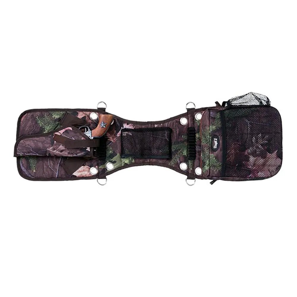 Tough-1 Timber Saddle Bag & Gear Carrier Removable Handgun Holster Tactical Western Cantle Bag For Hunting & Trail Riding 1