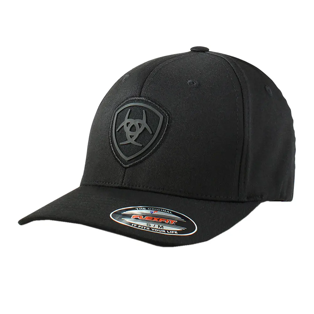 Ariat Men's Westen Black Flat Cap 1