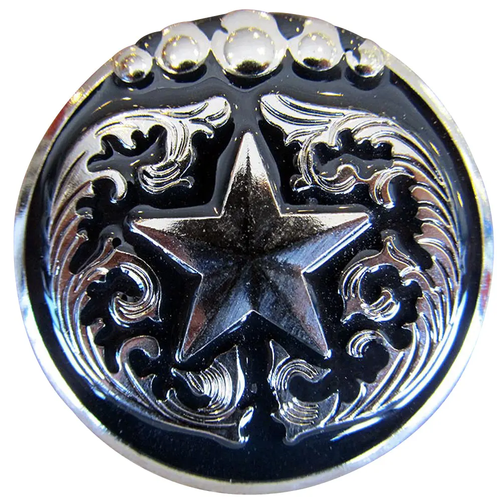 Star Round Silver Saddle 1