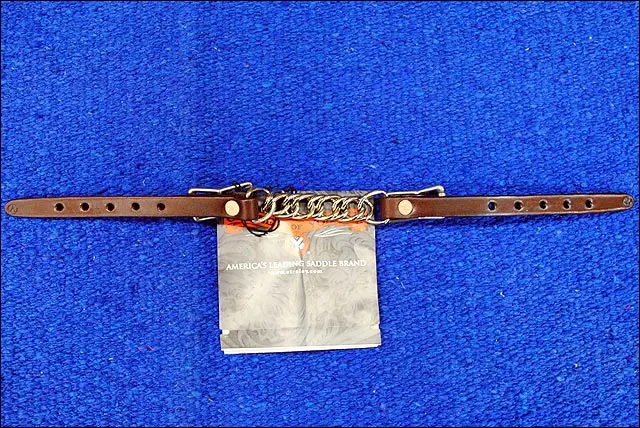 Chin Strap Leather Curb By Circle Y 01 Walnut 1