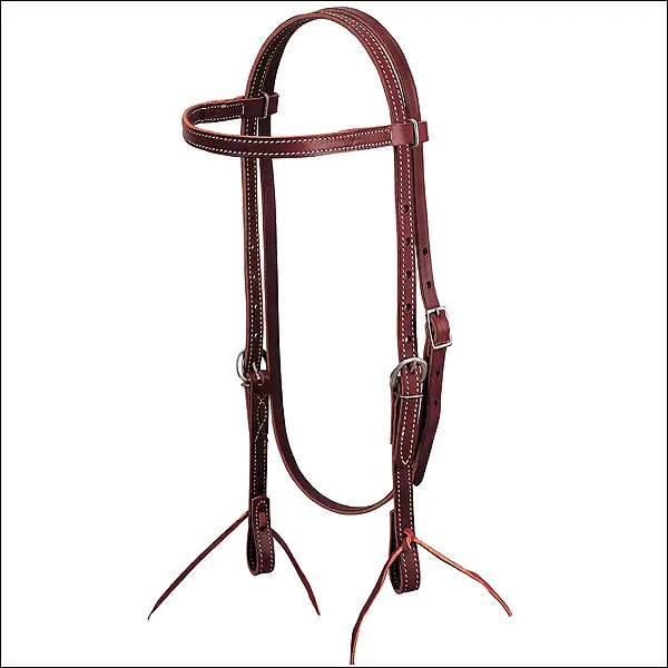 Weaver Leather Burgundy Latigo Tack Horse Browband Headstall 1