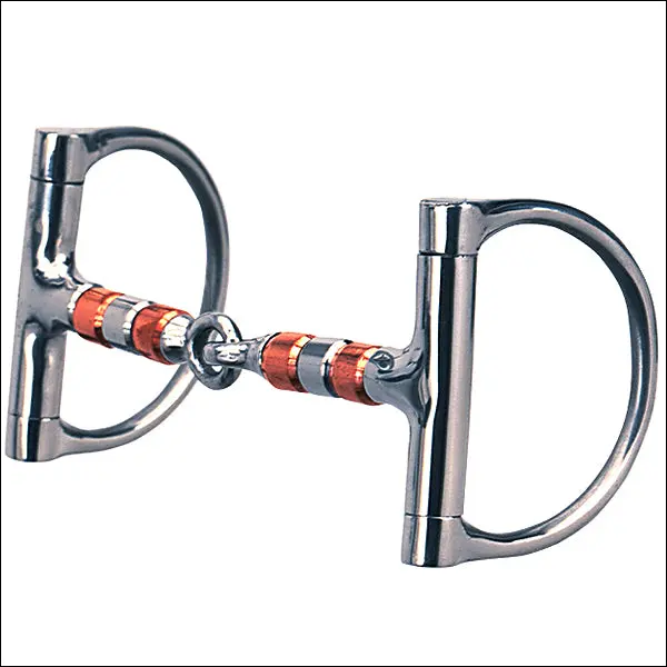 Weaver Leather Dee Ring Horse Bit 5 Inch Roller Mouth 1