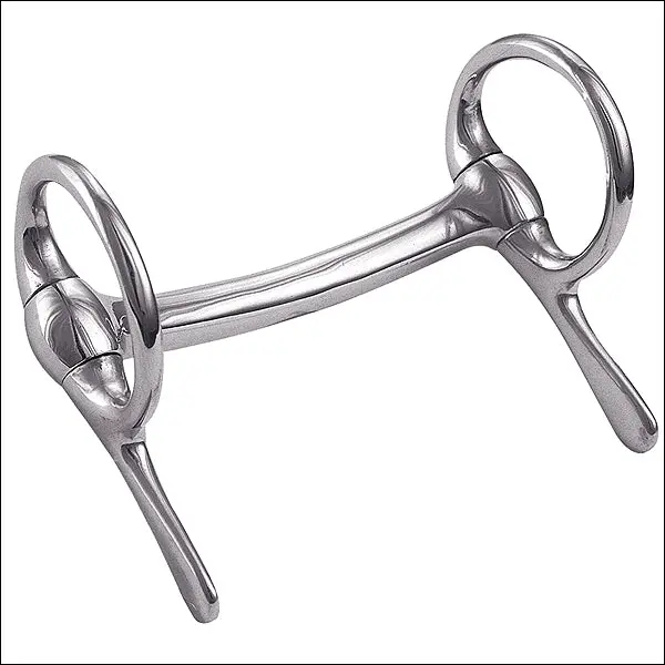Weaver Leather Miniature Half Cheek Driving Horse Bit Mullen Mouth Nickel Plated 1