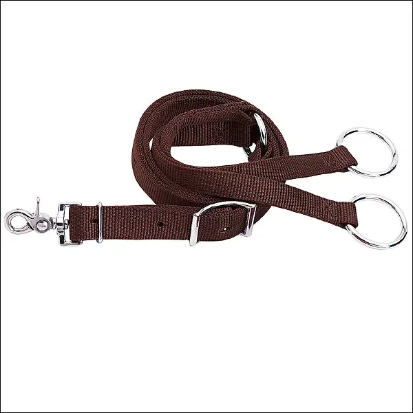 Weaver Brown Nylon Horse Training Fork Girth Attachment With Conway Buckle 1