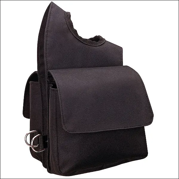 Brown Nylon Pommel Horse Saddle Bag Western Tack By Weaver Leather 1