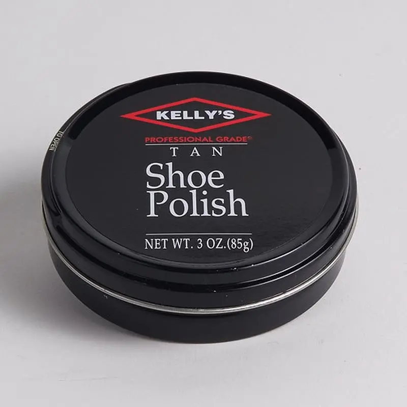 Kelly's Paste Wax Shoe Polish Brown 1 Ounce 1