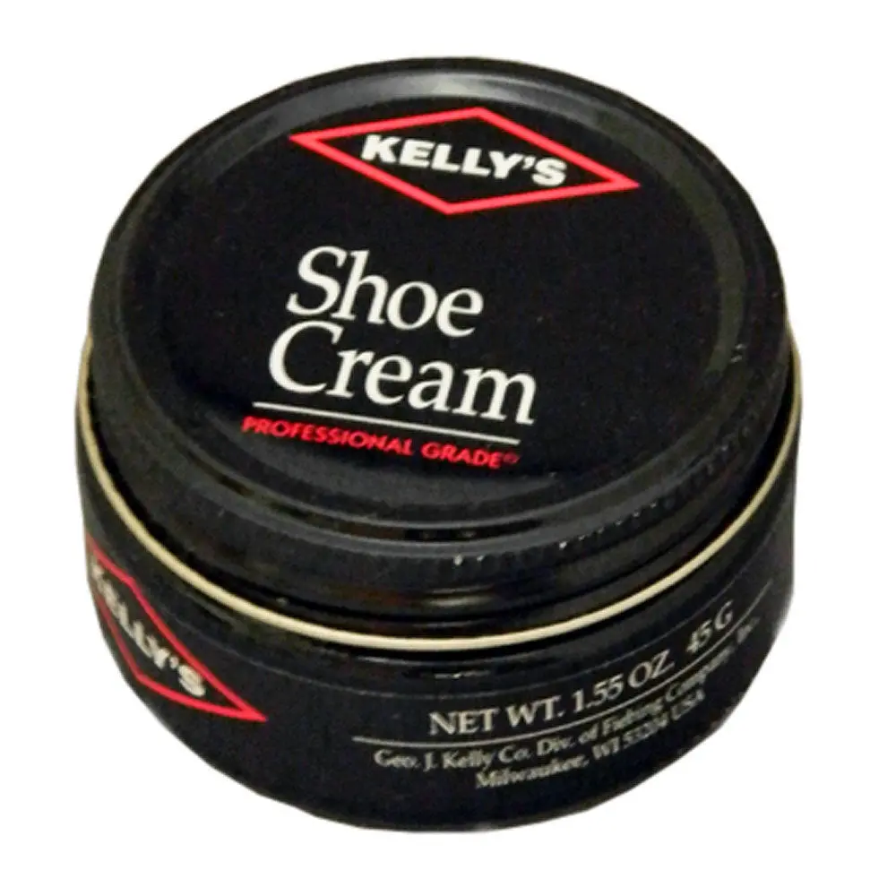 1 Ounce Kelly's Unique Cream Polish Rich In Natural Waxes Shoe Taupe 1