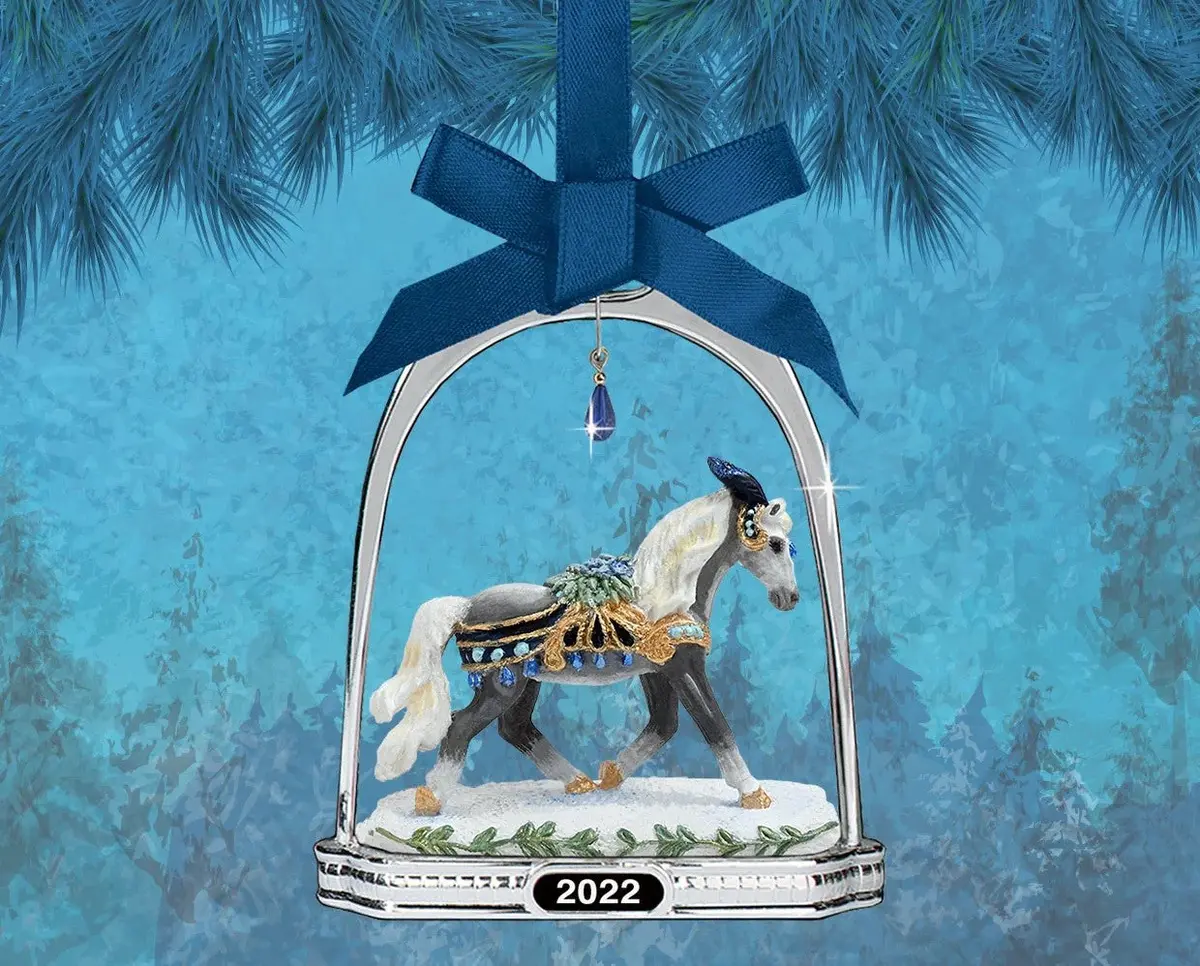 Breyer Snowbird 2022 Holiday Horse Stirrup Ornament 1