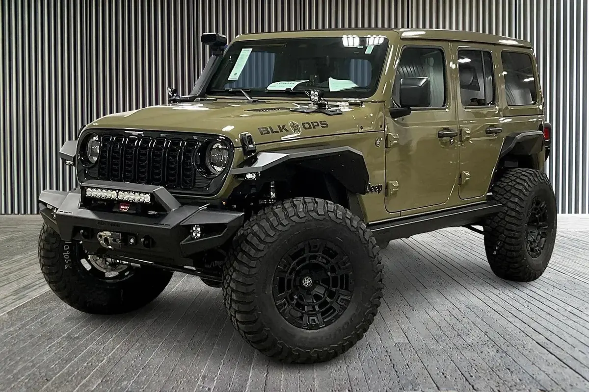 2026 Jeep Wrangler Unlimited 4X4 Black Ops Premium Lifted Truck 1