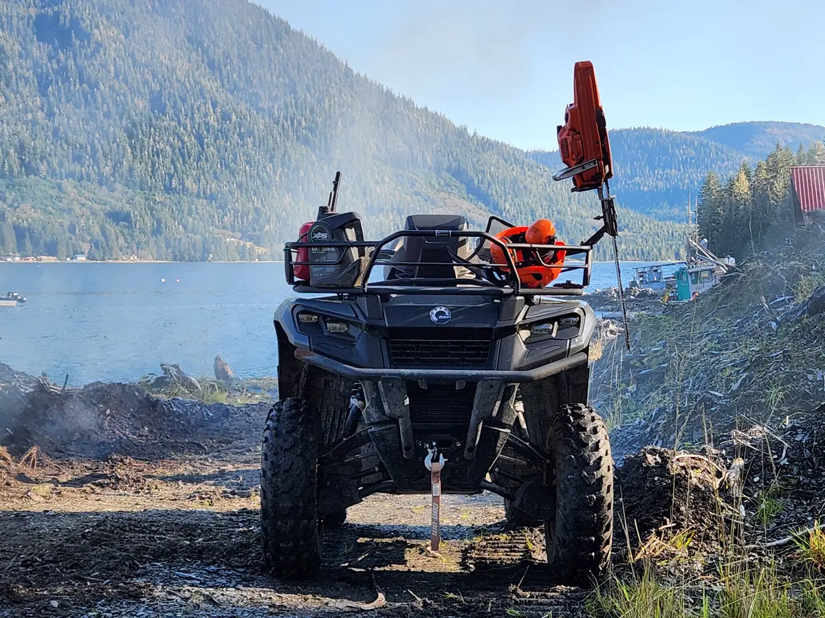 Preowned 2023 Outlander Max Dps 500 (W/ Heated Grips, Winch, Hd Seat Cover,Basket & Chainsaw Mount) 1
