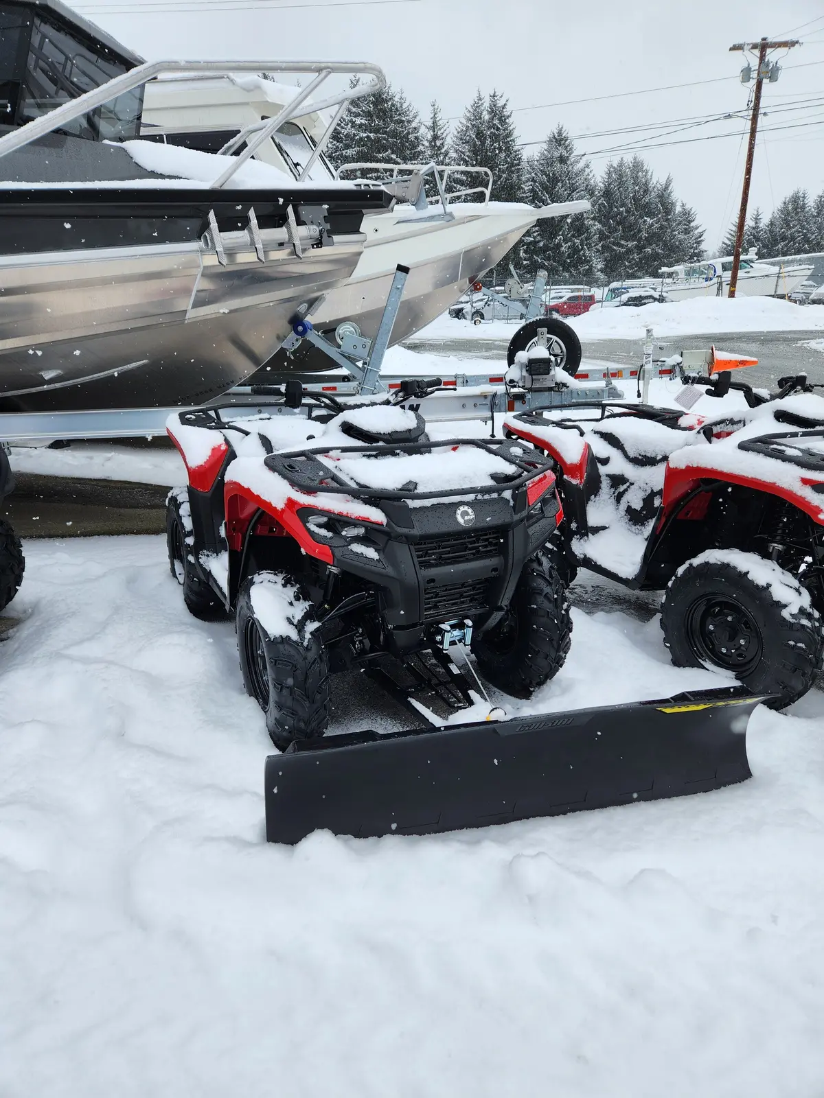 2026 Outlander Dps 500 W/ Plow & Winch Package 1