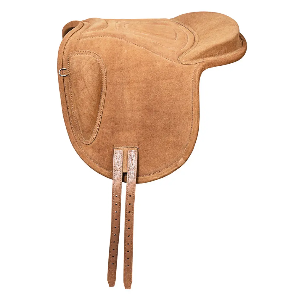 Hilason Western Baretek Bareback Pad Horsemanship Treeless Leather Black | Saddle Riding For Horses 1