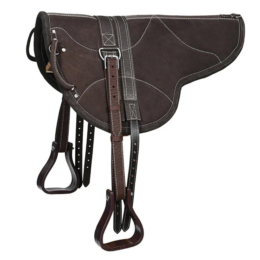 Hilason Natural Horsemanship Leather Bareback English Treeless Saddle Pad | Western Pads Baretek Riding For Horses 1