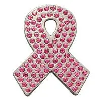 Hilason Western Screw Back Concho Crystals Breast Cancer Bling Cowgirl | Belt Slotted Conchos 1