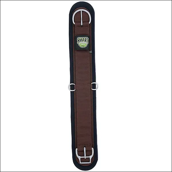 26 Inch Weaver Brown Neoprene Straight Smart Horse Cinch Girth Roll Snug Buckle 1