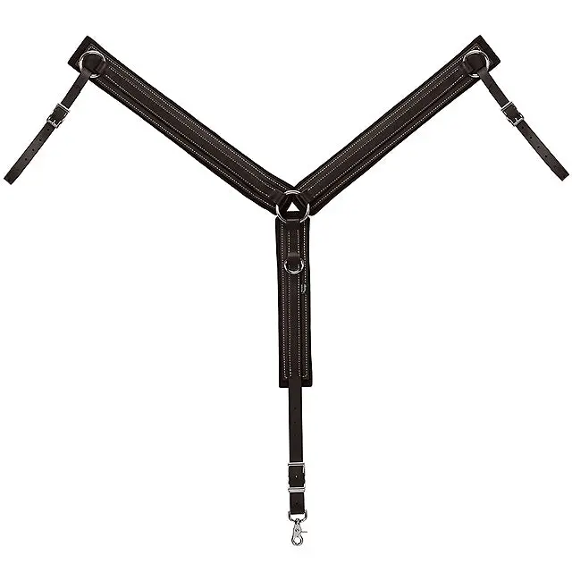 Weaver Trail Gear Horse Leather Webb Breast Collar Black 1