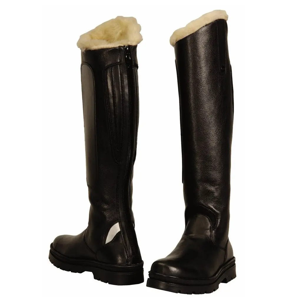 Tuffrider Ladies Tundra Fleece Lined Tall Boots In Synthetic Leather 1
