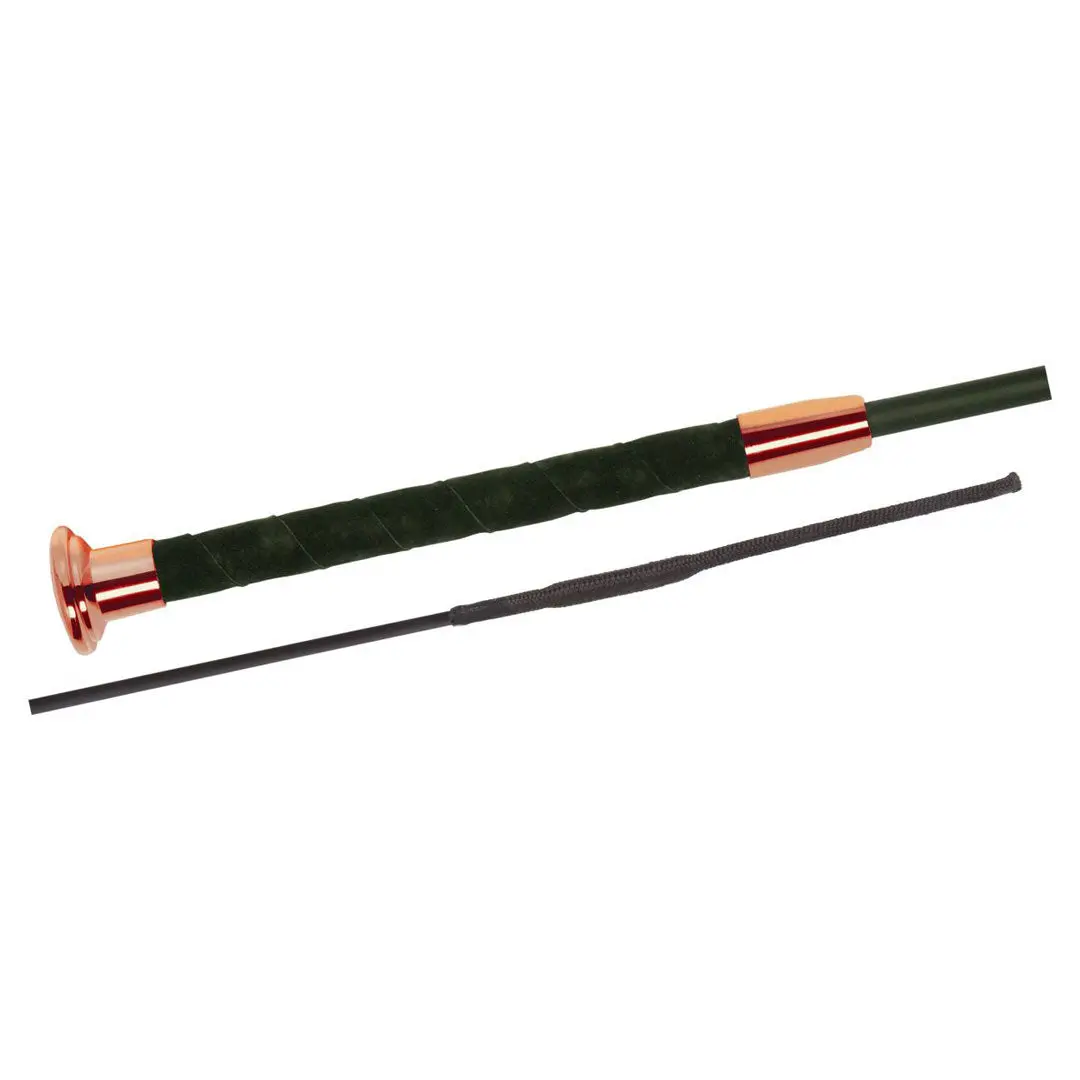 Fleck Silk Touch Premium Rose Gold Dressage Whip 1