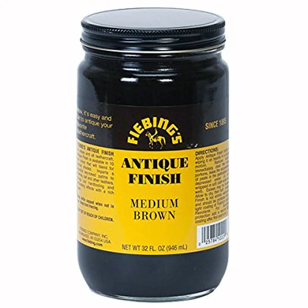 Fiebing's Antique Finish Medium Brown 32 Ounce 1