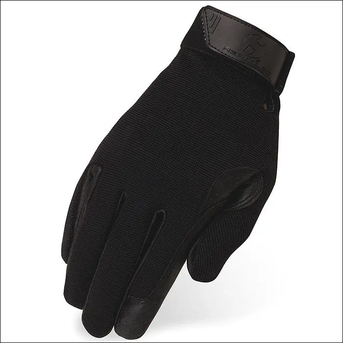 S176 Heritage Tackified Performance Riding Gloves Horse Equestrians Black 1