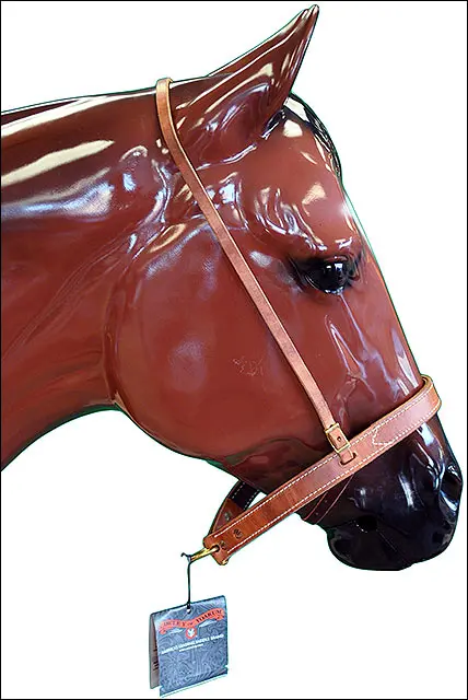 Horse Tack Leather Noseband/Cavesson Combo By Circle Y 1