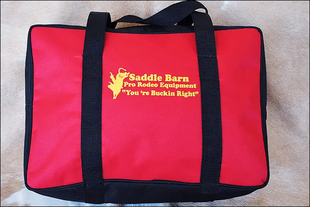 Red Saddle Barn Pro Rodeo Youth Gear Bag Cordura 10X14x20 1