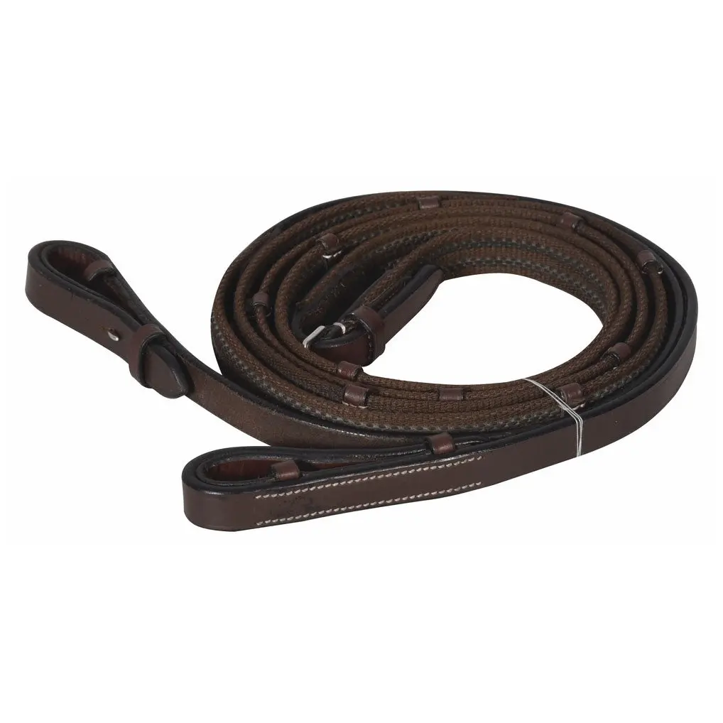 Henri De Rivel Pro Rubber Lined Web Reins 1