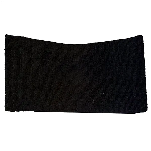 Weaver Contoured Under Black New Zealand Wool Horse Saddle Blanket 1