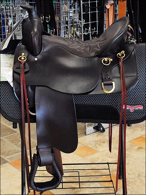 Tucker High Plains Brown Western Trail Saddle 1