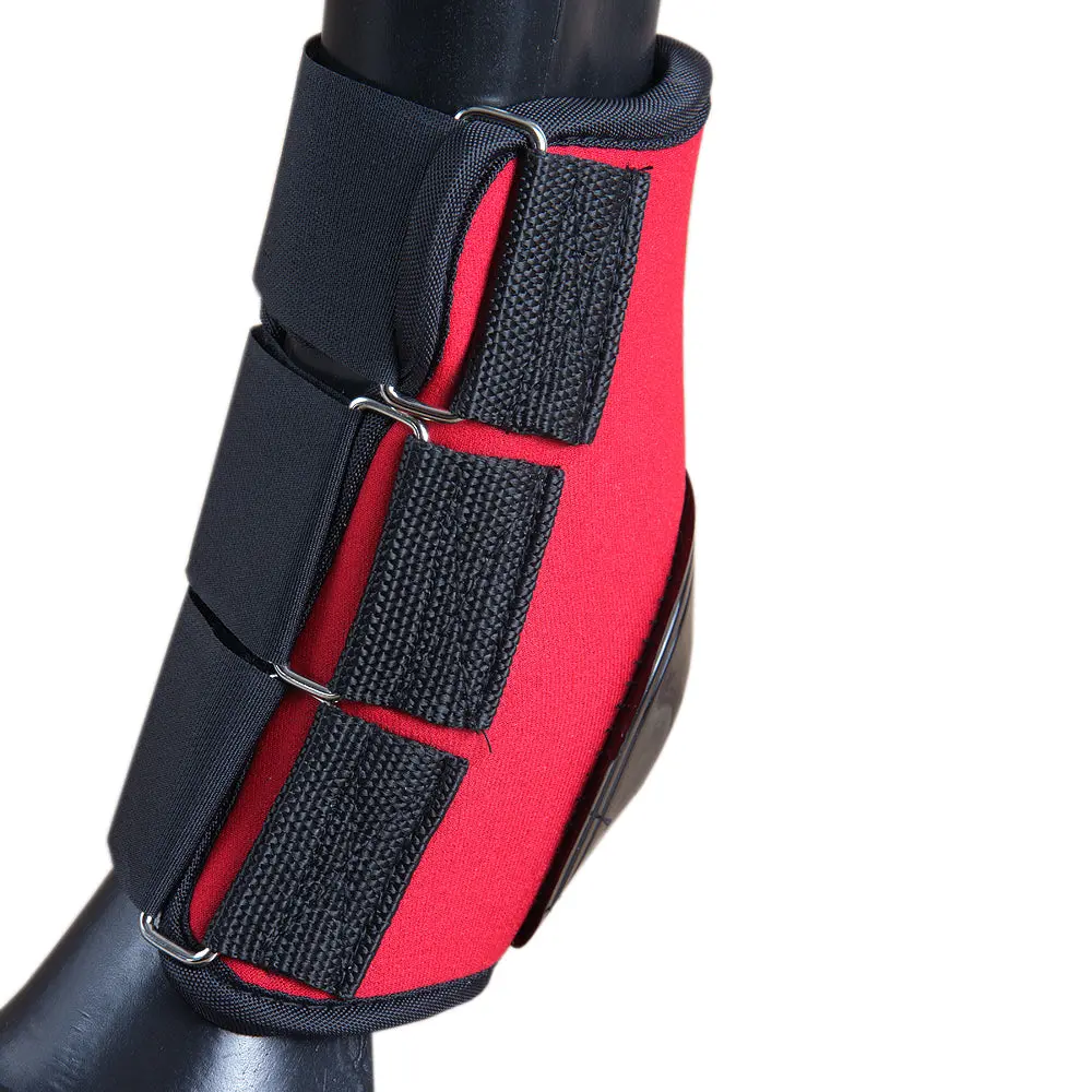 U-Red Hilason Western Horse Tack Leg Protection Deluxe Skid Boots Red 1