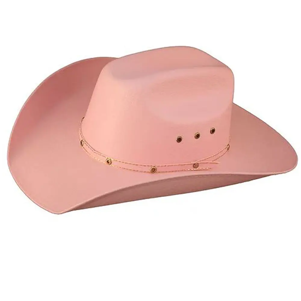 Lone Star Western Style American Women's Cowgirl Princess Bandita Hat Pink 1