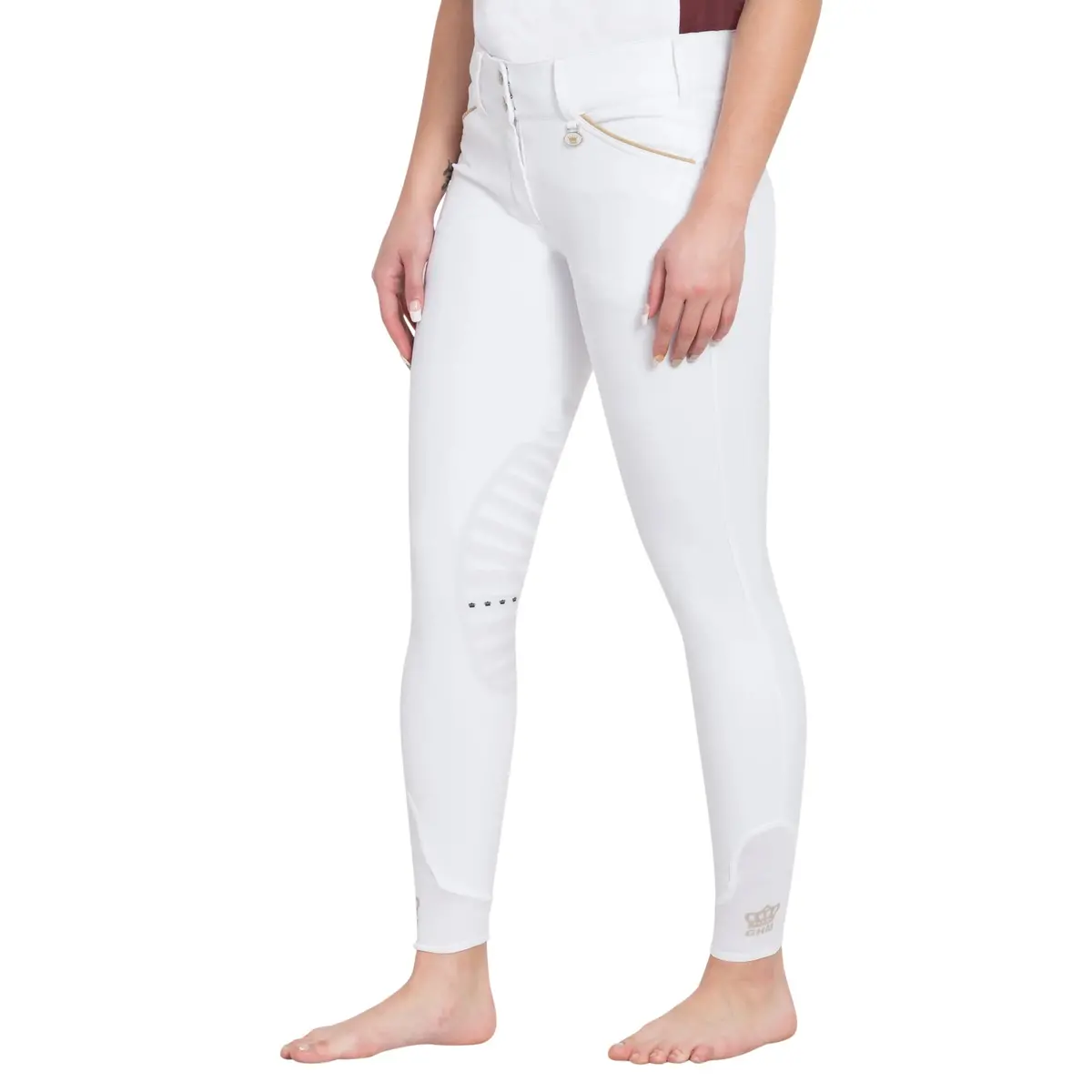 George H Morris Ladies Add Back Silicone Knee Patch Breeches 1