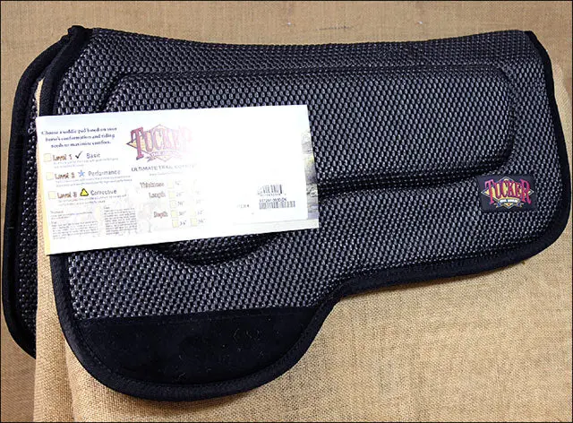 New Tucker Horse Tack Full Tacky Too Durable Saddle Pad Black 1