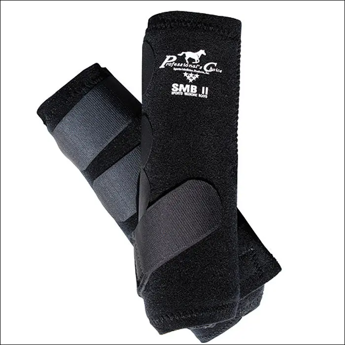 Black Small Professional Choicetack Smb 2 Sports Medicine Horse Boots 1