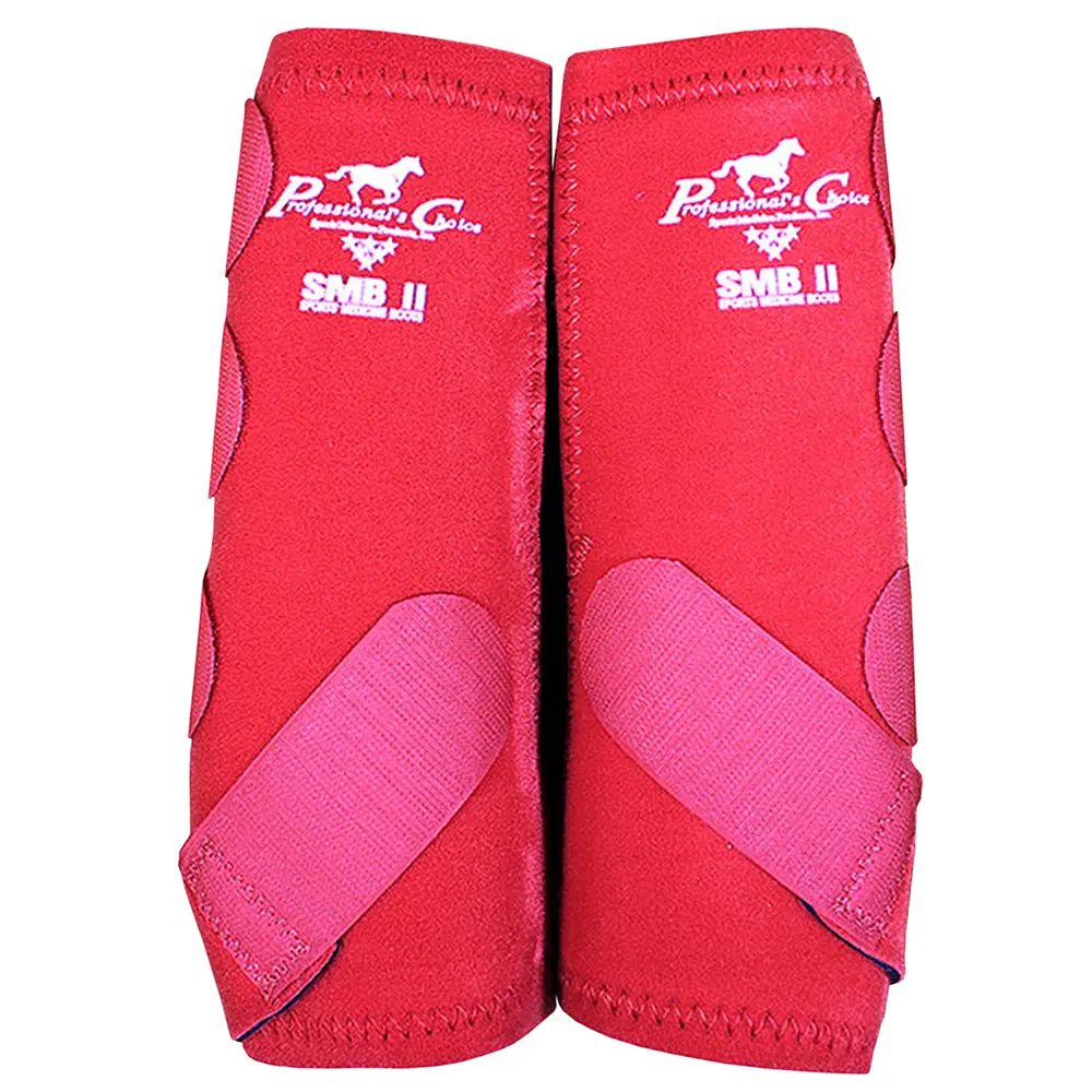 Crimson Red Large Professional Choice Tack Smb 2 Sports Medicine Horse Boots 1
