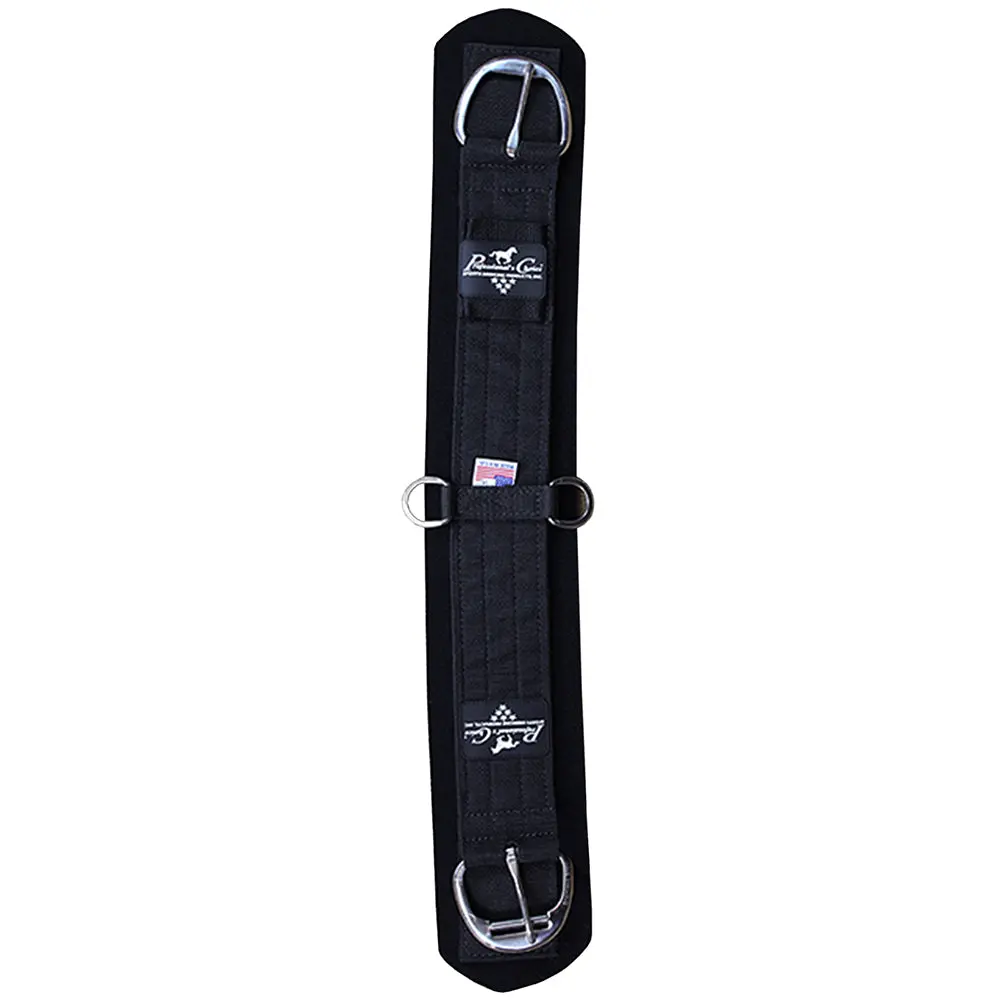 34 Inch Black Professional Choice Smx Western Horse Cinch Ss Roller Buckle 1