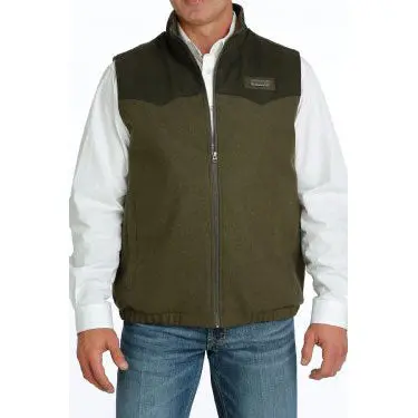 Cinch Men's Conceal Carry Blanket Lined Wooly Vest 1