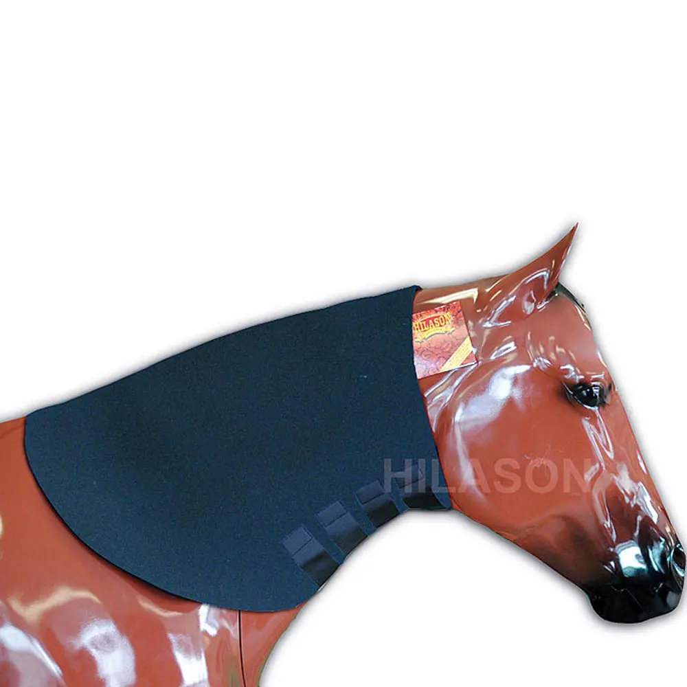 Large Black Hilason Heavy Duty Horse Neoprene Neck Sweat Wrap Grooming Tack 1