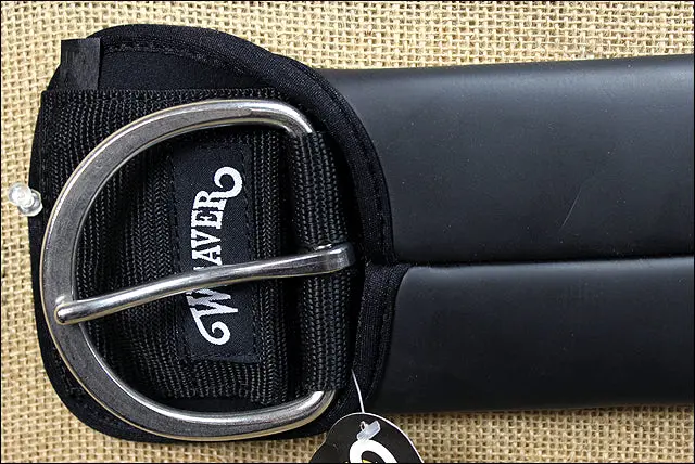 34 Inch Weaver Leather Horse Size Black Neoprene Sleeve Straight Cinch Girth 2
