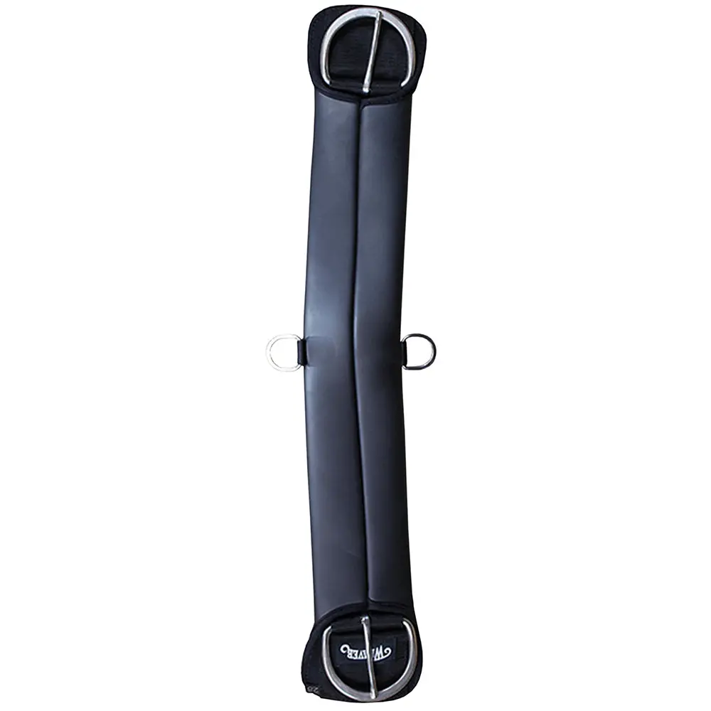 34 Inch Weaver Leather Horse Size Black Neoprene Sleeve Straight Cinch Girth 1