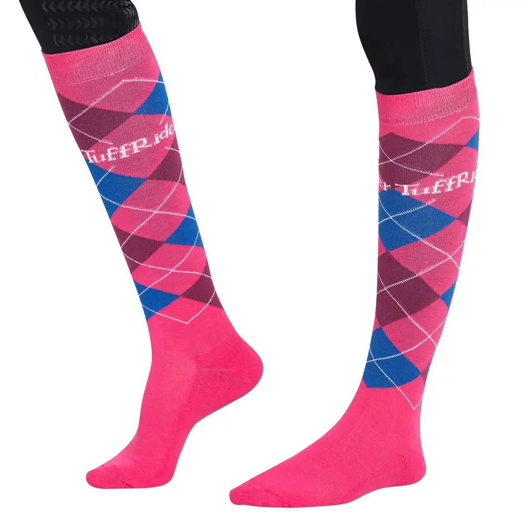 Tuffrider Argyle Knee Hi Socks 5