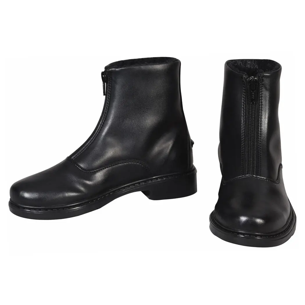 Tuffrider Children's Starter Winter Fleece-Lined Front Zip Paddock Boots 1