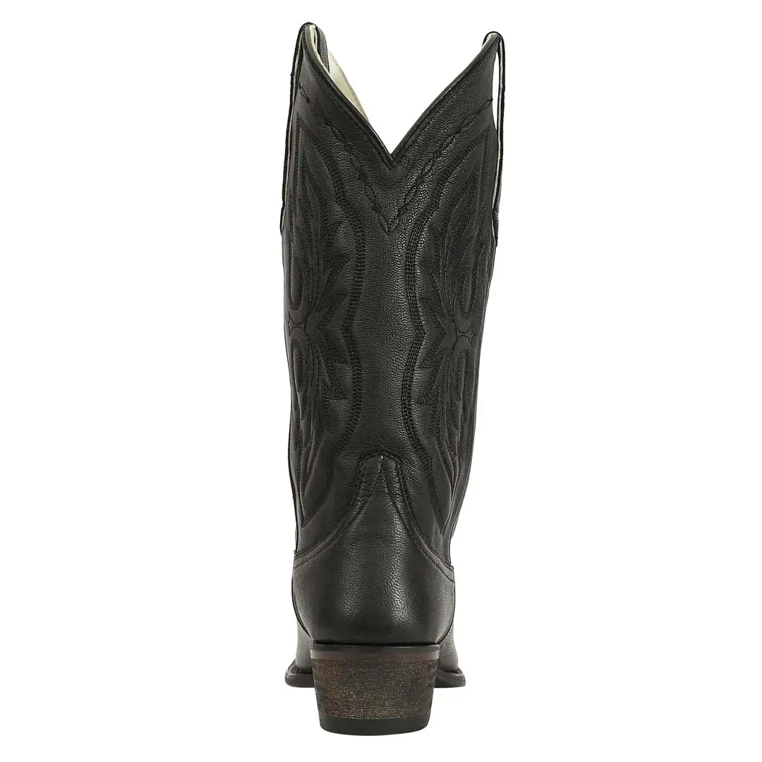 Tuffrider Women Cowtown Mid Height Embroidered Leather Snip Toe Western Boots 12