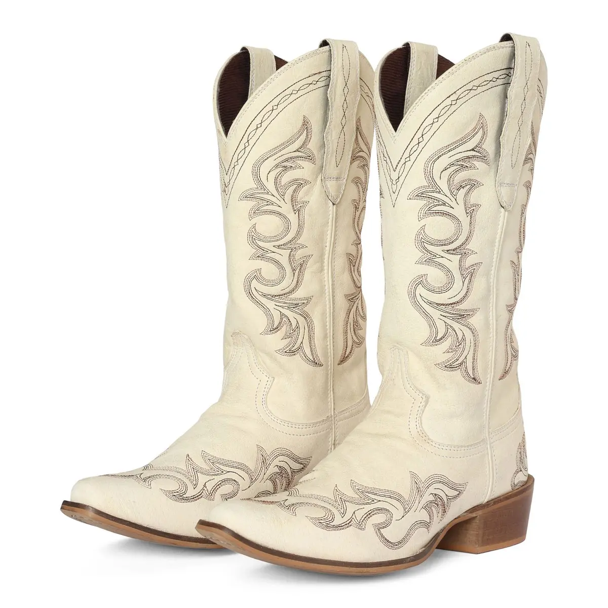 Tuffrider Womens Snip Toe Paris Embroidered Western Boots 1