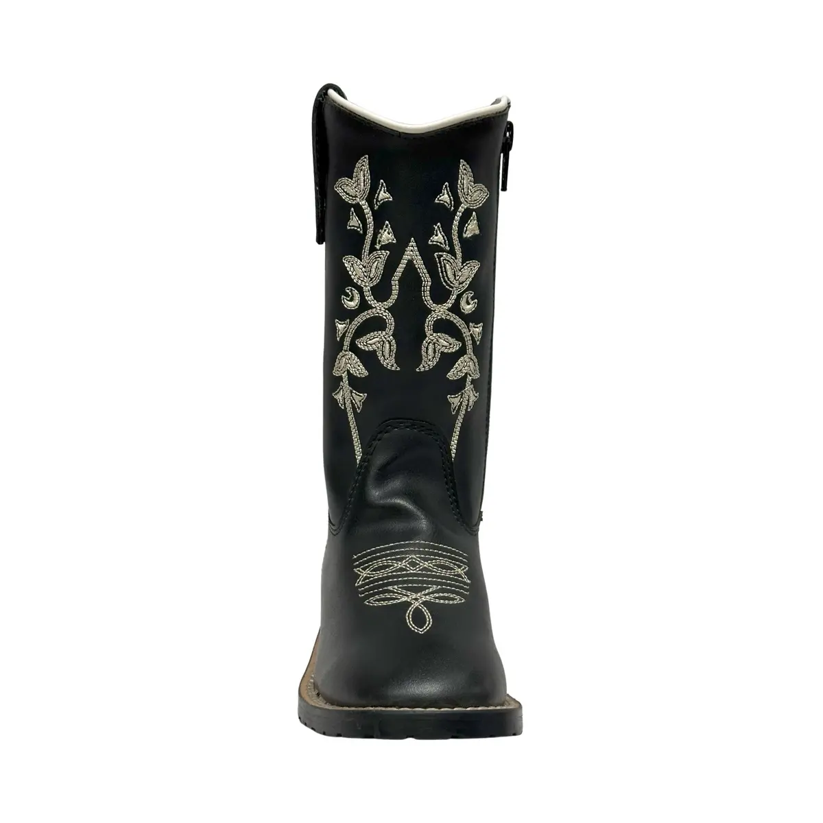 Tuffrider Children's Black Floral Western Boot 1