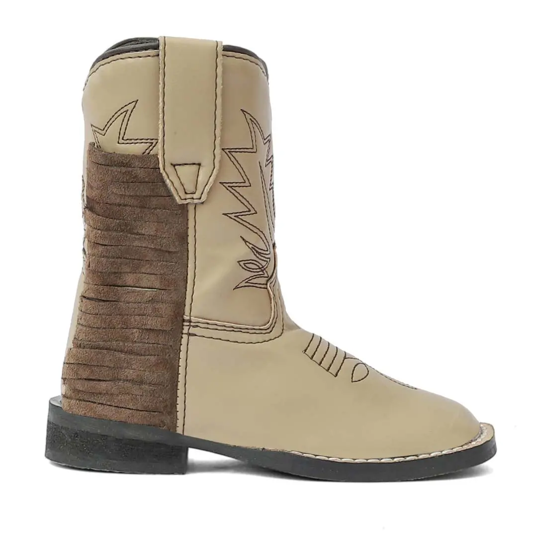 Tuffrider Toddler Tan Fringe Bootie 1