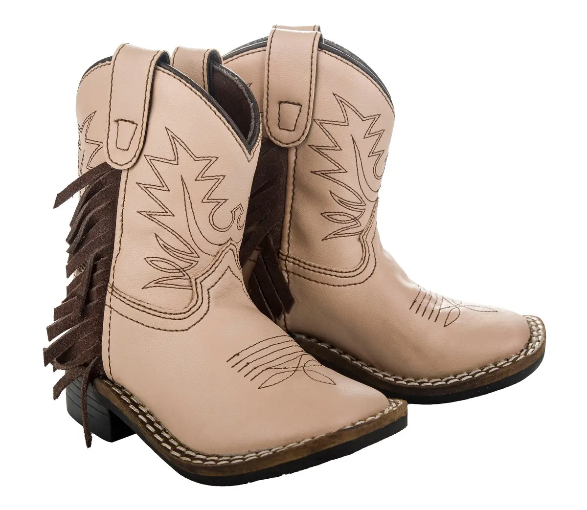 Tuffrider Children's Tan Fringe Bootie 6