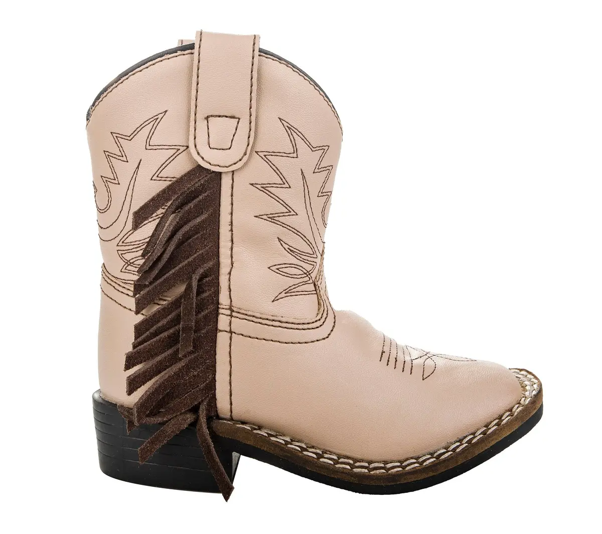 Tuffrider Children's Tan Fringe Bootie 1