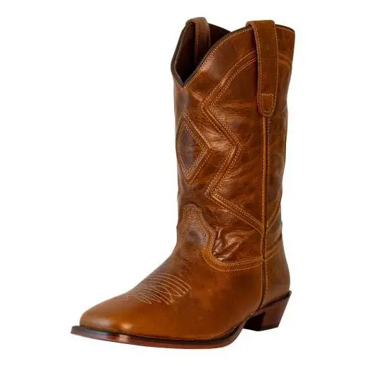 Tuffrider Women Colter Embroidered Leather Square Toe Western Boots 1